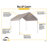 Max AP 10 pi. L 10 pi. D Auvent escamotable en acier