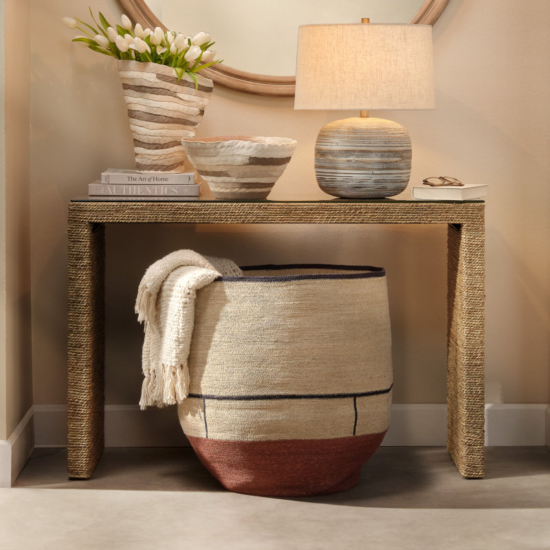 Panier en jonc de mer Firefly, naturel