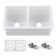 32'' L Undermount Double Bowl Fine Fireclay Kitchen Sink