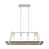 Brushed Nickel/Nutmeg Wood selected