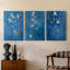 Étude florale XXIV - ensemble de 3 toiles tendues avec châssis - prêt à être accroché-1729029467