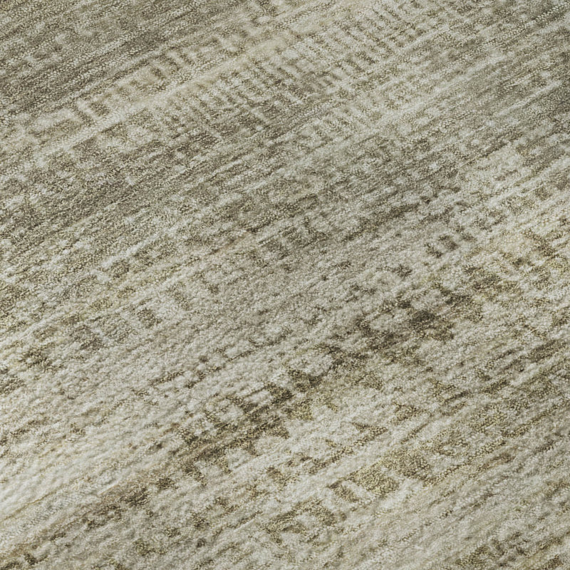 Premium Machine Washable Mayfield AMF2089 Abstract Rug, Taupe, 5' x 7'6"