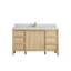 Chêne Elizabeth 60 po X P 22 po D Meuble-lavabo simple avec 2 po Quartz-109589239