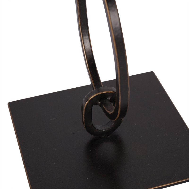 Iron Tabletop Hurricane, 40.8 cm H x 11.4 cm W x 11.4 cm D