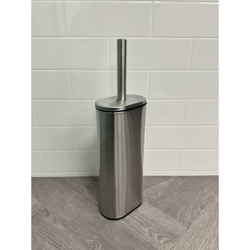 Ladue Toilet Brush & Holder, Satin Chrome