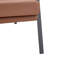 Fauteuil d'appoint moderne en similicuir, fauteuil rembourré simple avec structure en métal robuste, fauteuil de lecture industriel pour salon, chambre, bureau, salle d'attente-625590416