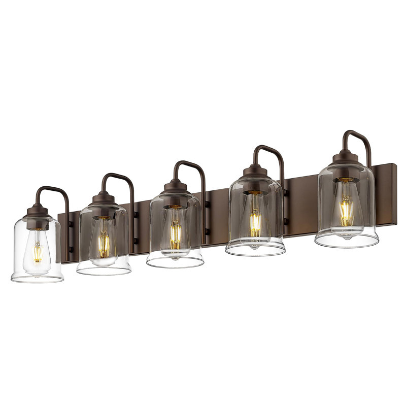 Lundell 5 - Light Dimmable Vanity Light, Oil Rubbed Bronze