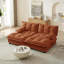 Canapé modulaire en tissu chenille respirant avec 2 repose-pieds, facile à assembler pour le confort du salon-978342981