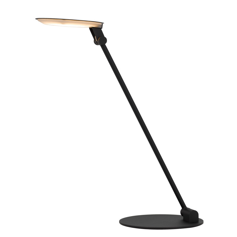 Lampe de bureau réglable en métal à interrupteur tactile 8 W à DEL Monodisc, 700 lumens, 3000 K