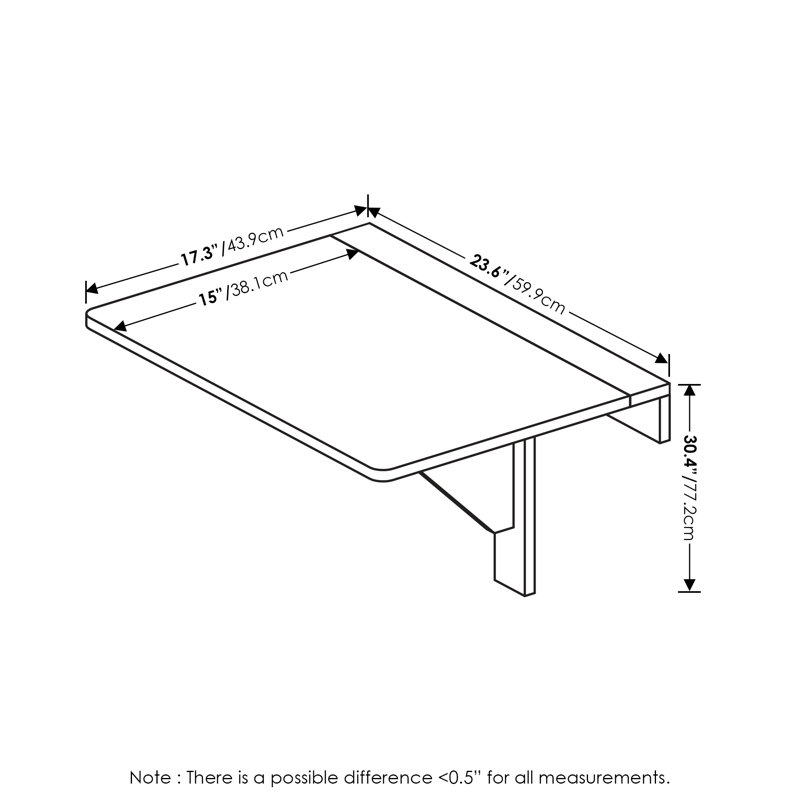 Ezperanza 152.15cm Rectangular Folding Table, Dark Espresso