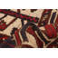Tapis ivoire en laine noué à la main de conception unique 6 pi 3 po x 8 pi 10 po Jkwan