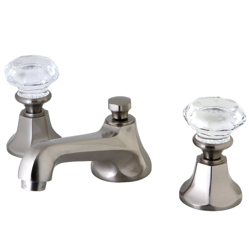 Metropolitan Widespread Bathroom Faucet with Drain Assembly, Brushed Nickel 1
