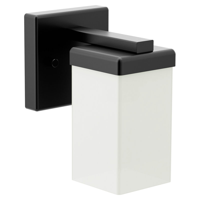 90 Degree 1-Light Bath Sconce, 1, Matte Black