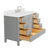 Cambridge 54.25'' Single Bathroom Vanity with Carrara Quartz Top-75152856