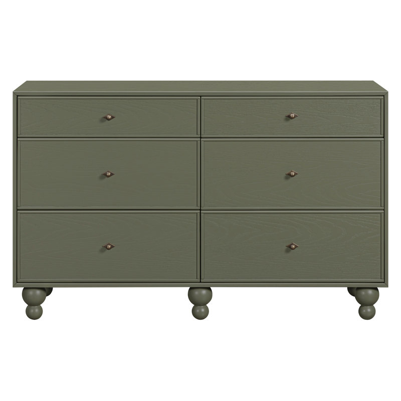 Astre 6-Drawer Wide Assembled Dresser (54") by Nate Berkus, Archival Elm