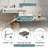 40" x 19” Double Layers Floating Vanity Stone Resin Wall-Mounted Vessel