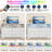 Modern 6-Drawer Dresser with LED Lights and Power Outlet – Wooden Storage, TV Stand for Bedroom-2144500295