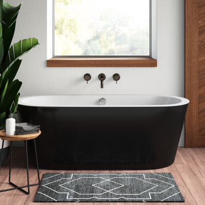 67.7" x 32.3" Freestanding Soaking Bathtub