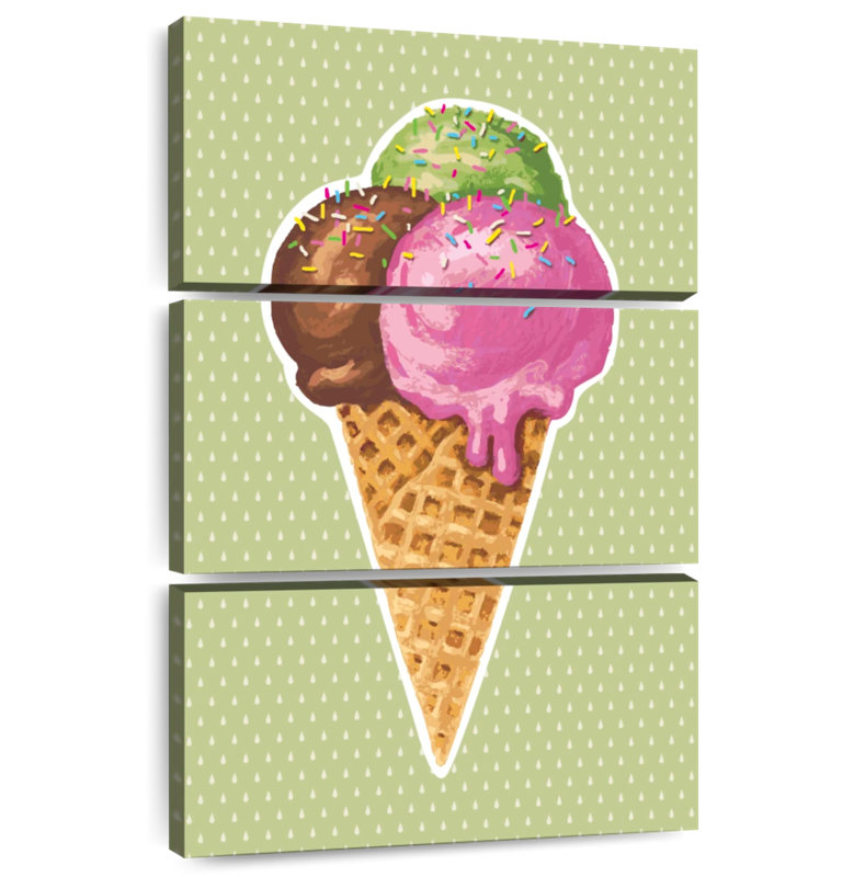 Yarlin Yummy Ice Cream, 65" H x 42" W