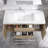 Dhruven 48" Wide Wall-Mounted Bathroom Vanity Set with Integrated Single Sink-105005492