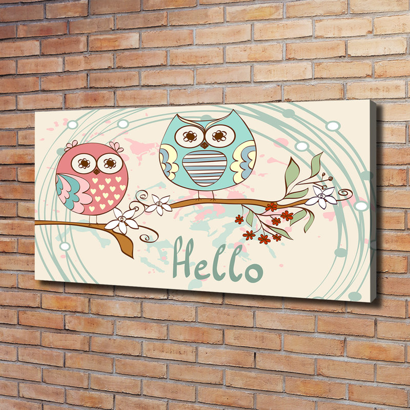Owls - Wrapped Canvas Print