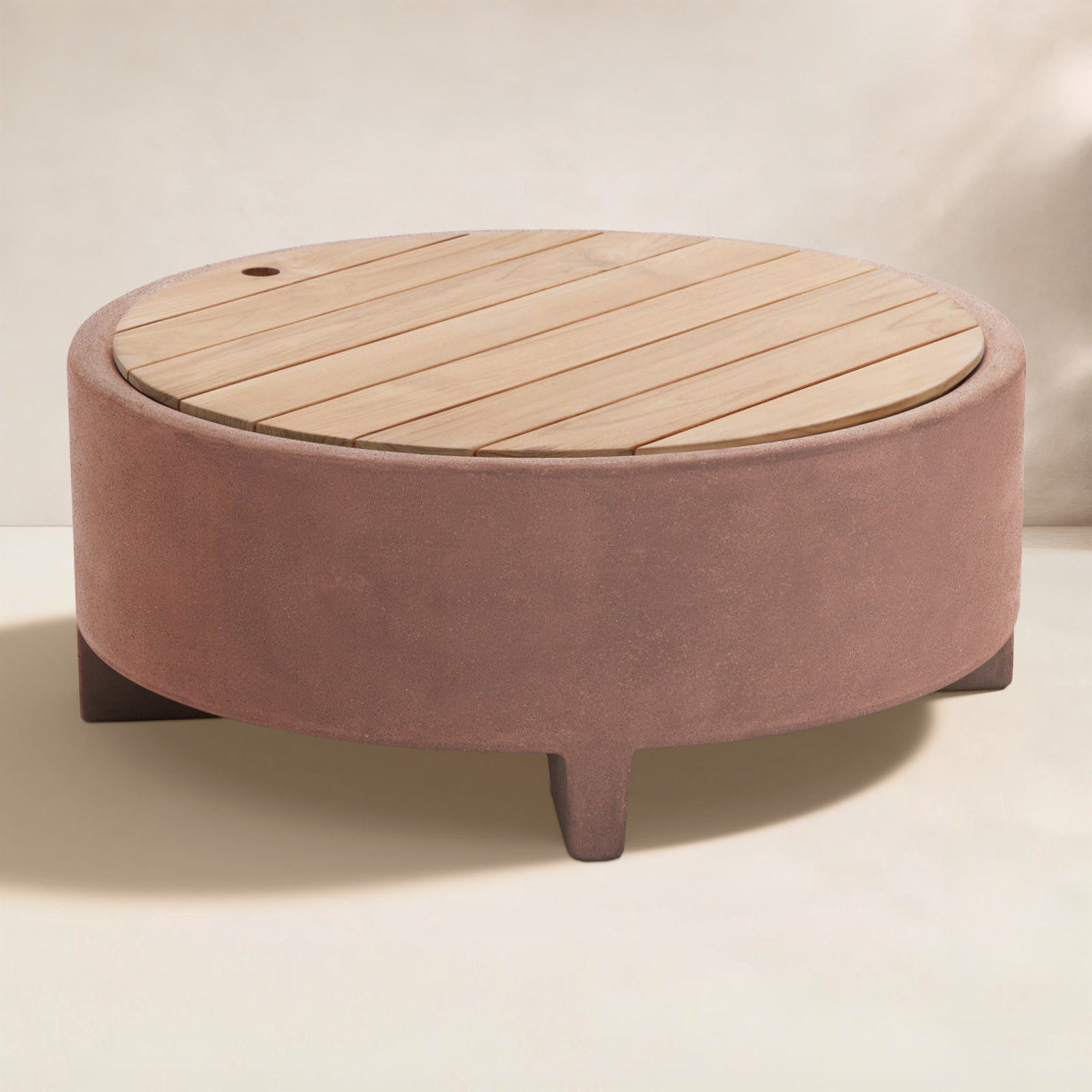 Rook Round Fire Pit Table, Canyon, Natural gas