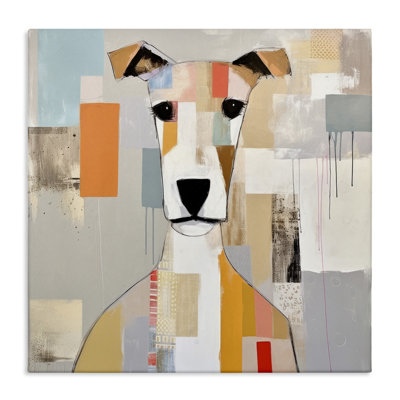 " Winston Porter Dog Face Abstract Collage " by Irena Orlov