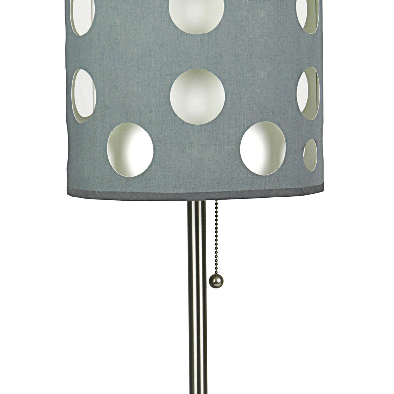 Dual-Layer Shade Table Lamp With Customizable Lighting And Sturdy Metal Base