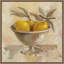«Fruits in Old Bowl I» par Silvia Vassileva, reproduction d'art sur toile encadrée-101125875