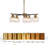 5-Light Dimmable Modern Shaded Chandelier