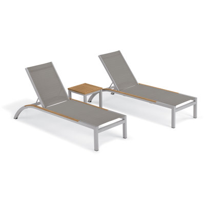 Argento and Travira Outdoor Chaise Lounge
