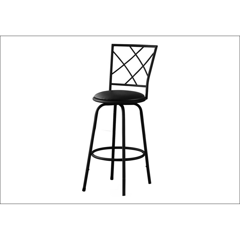 Ensemble de 2 tabourets de bar, Noir