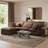 Itala Velvet L-Shaped Sectional Reversible-94482368