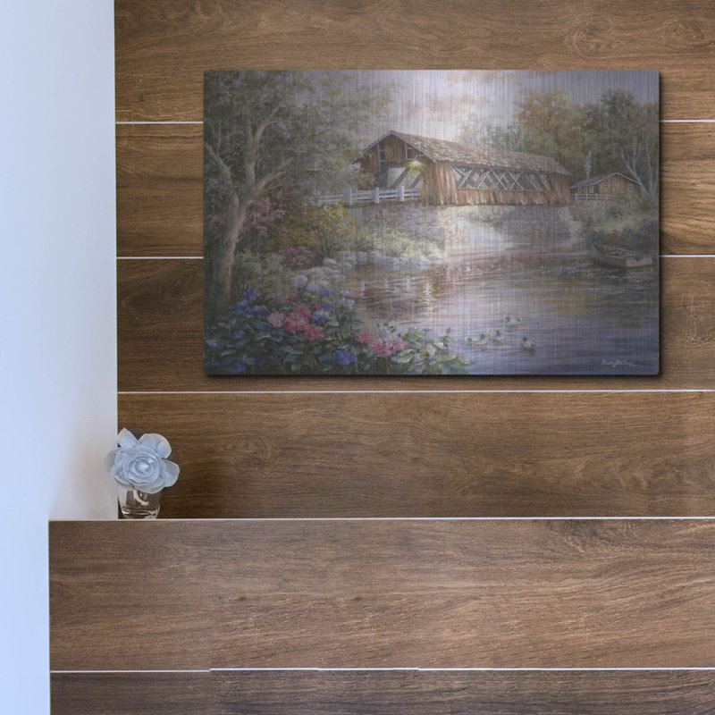  Art mural en métal «Country Thoroughtage» par Nicky Boehme, 16 po x 12 po, H 12 po x l 16 po