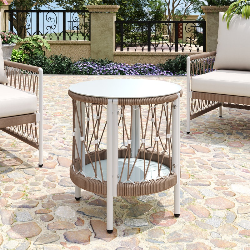 Table d'appoint d'extérieur 17,32 po Bohemian Garden