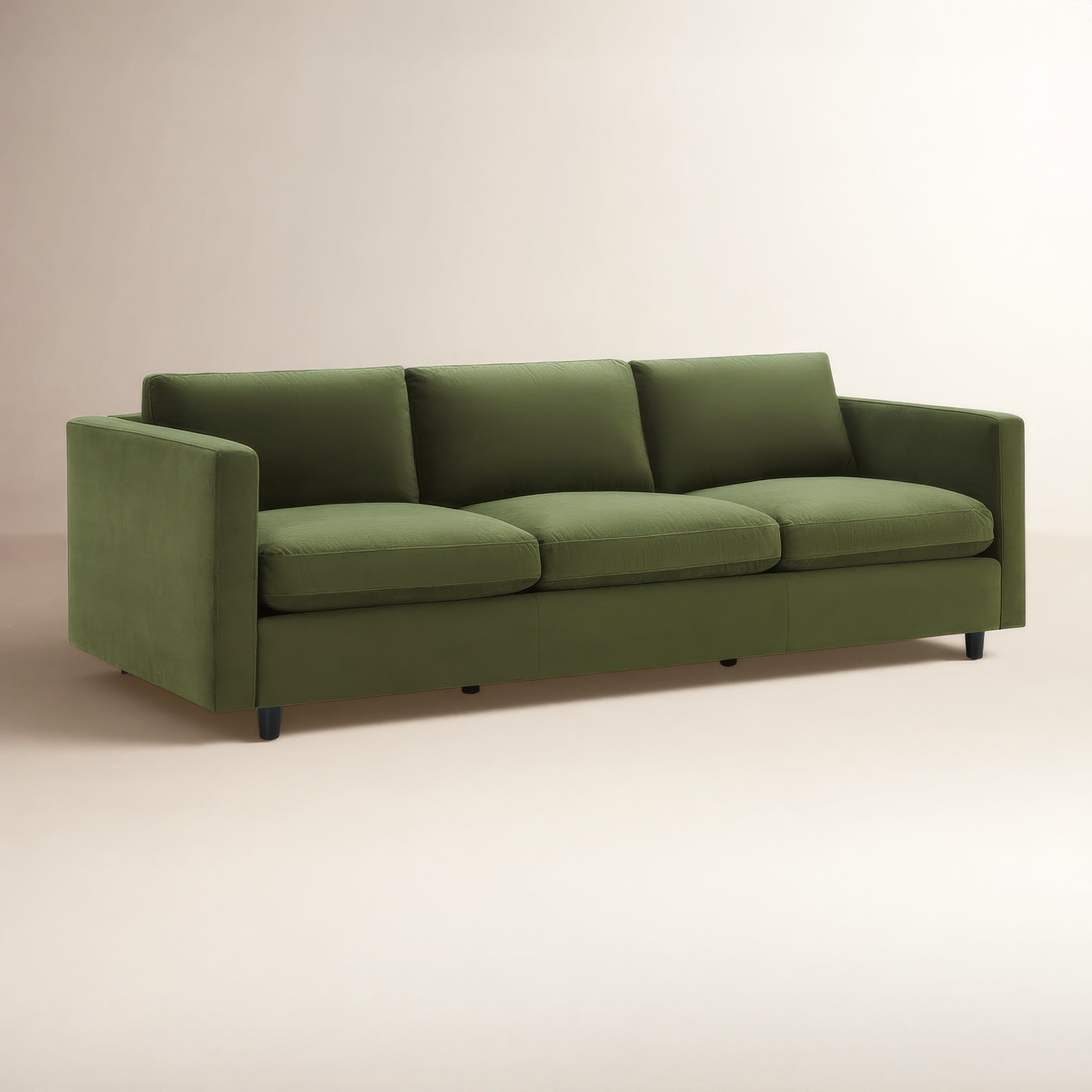 Fleetwood 99'' Upholstered Sofa, Bella Forest Performance Velvet
