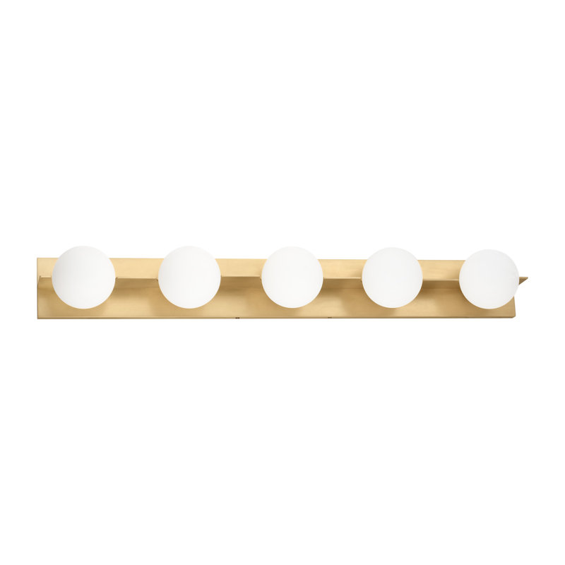 Orbel 5 - Light Bath Bar, Natural Brass