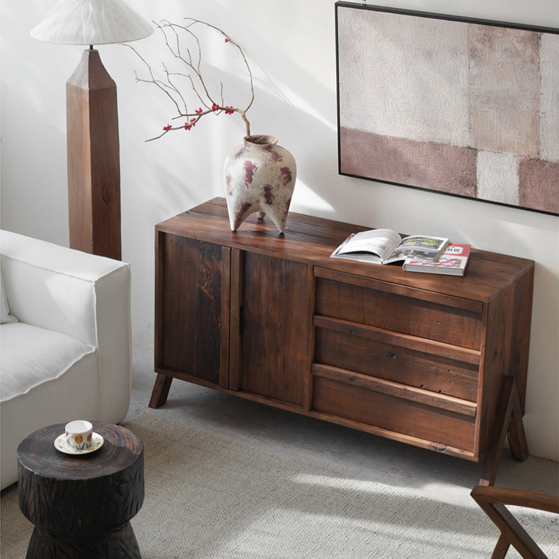 Buffet de restaurant rétro, 30.71" H x 72.83" W x 17.72" D