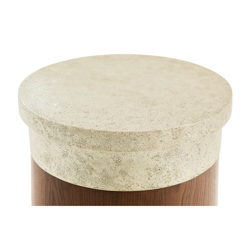 Catalina Stone End Table, Earth