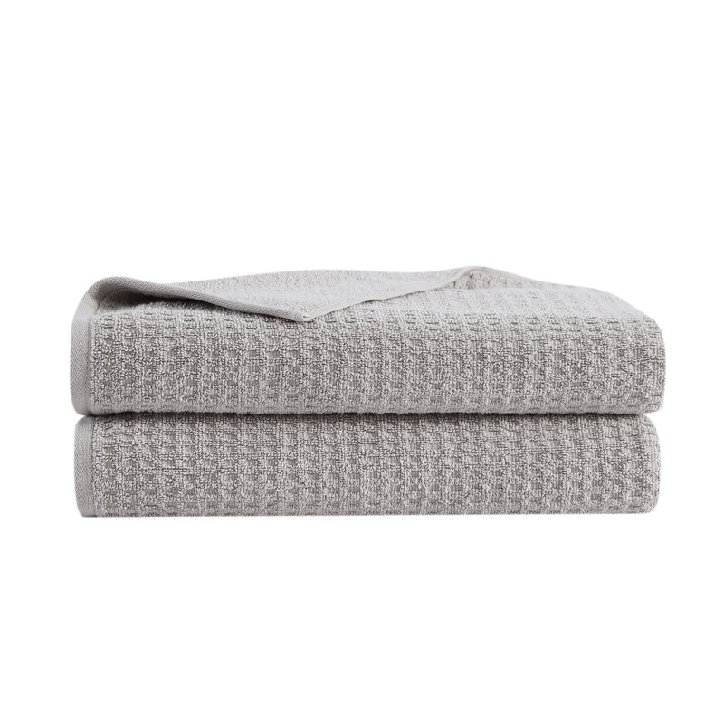 Ensemble de serviettes 100% coton Tommy Bahama, Gris, Paquet de 2 - Drap de bain
