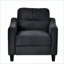 Ensemble de canapé modulaire 3 pièces, canapé de salon moderne 1 + 2 + 3 avec tissu de flanelle et amp; Structure en bois massif | Standard | Gris anthracite-1130438278