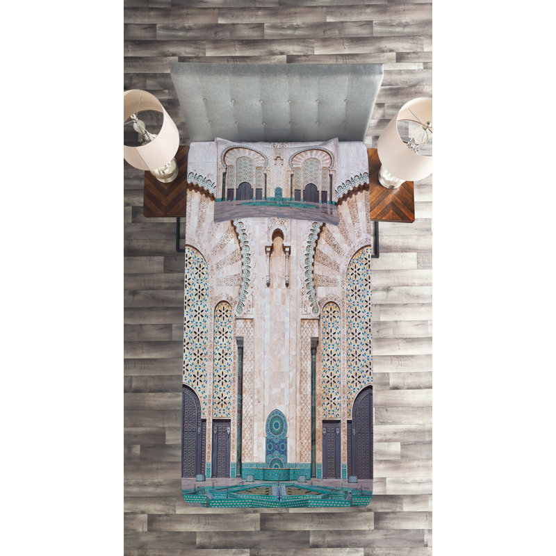 Polyester Coverlet, Twin Bedspread + 1 Sham