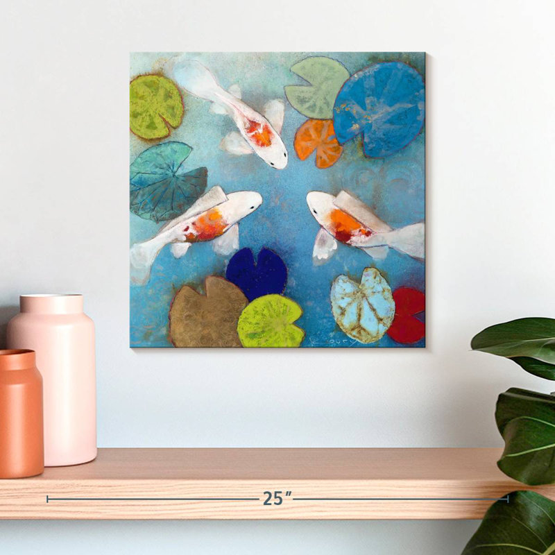 Koi Pond, 16" H x 16" W