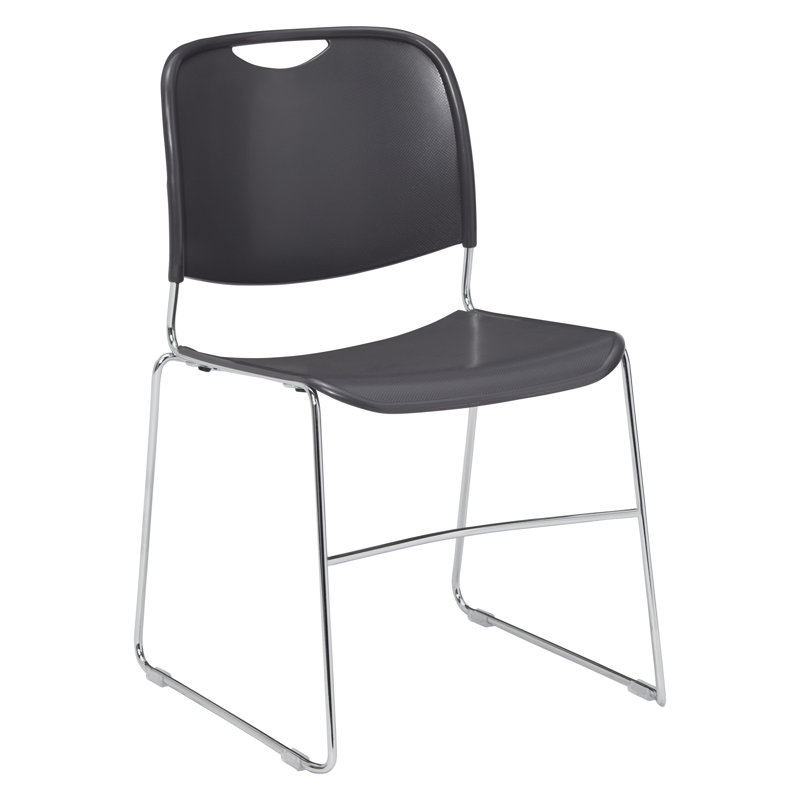 NPS 8500 Series Ultra-Compact Plastic Stack Chair, Gunmetal