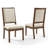 Parsons Dining Chair with Upholstered Beige Linen High Back (Set of 2) -1921912387