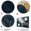 Or et marbre bleu Essence magique III - décoration murale en marbre-987483912