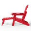 Outdoor Folding Adjustable Adirondack Chair With Hideaway Ottoman & Round Side Table-426337638