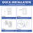 Akicon Light Switch Cover Plate with Motion-Activated LED Night Light, 1-Gang Wall Plate for Single-Pole Switches, 2/5 Minute Timer, Auto On/Off Sensor, White, 1 Pack
