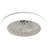 18 Inch Enclosed Ceiling Fan With Light And Remote, Flush Mount Bladeless Modern Low Profile Ceiling Fan For Bedroom Kitchen Dining Room