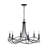 6 - Light Steel Dimmable Chandelier